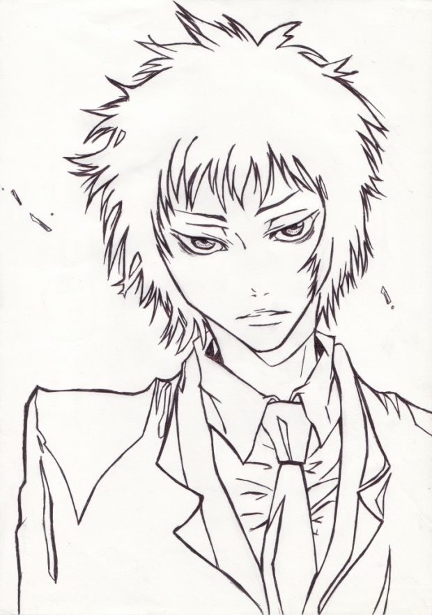 Hibari Kyouya TYL (lineart)