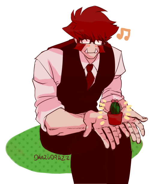 klaus and baby cactus