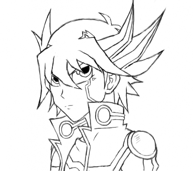 Yusei Fudo lineart