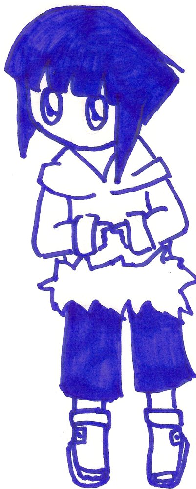 Chibi Hinata In Blue