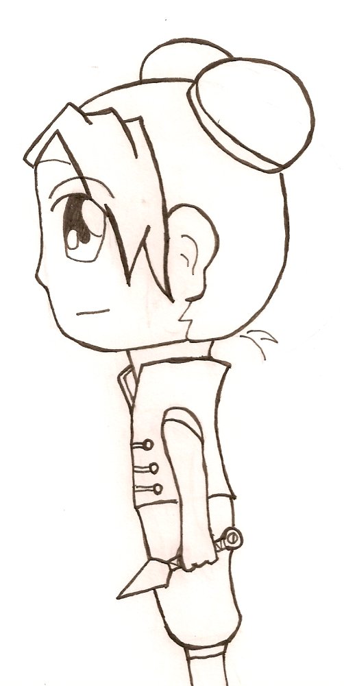 Chibi Tenten In Profile