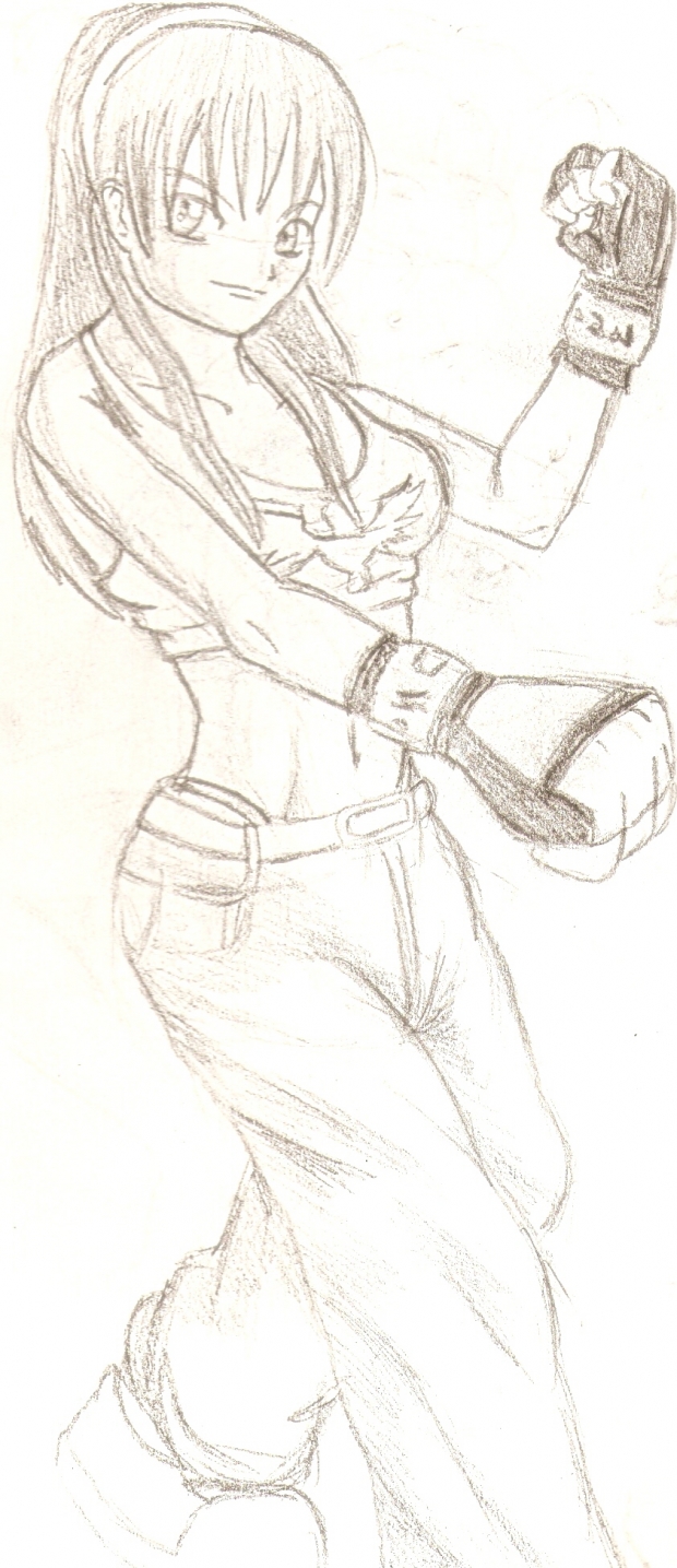 hitomi fighting pose