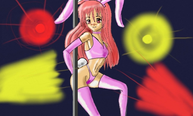 pink bunny chick