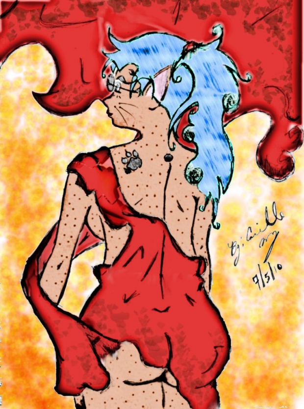 Girl With The Paw Tattoo