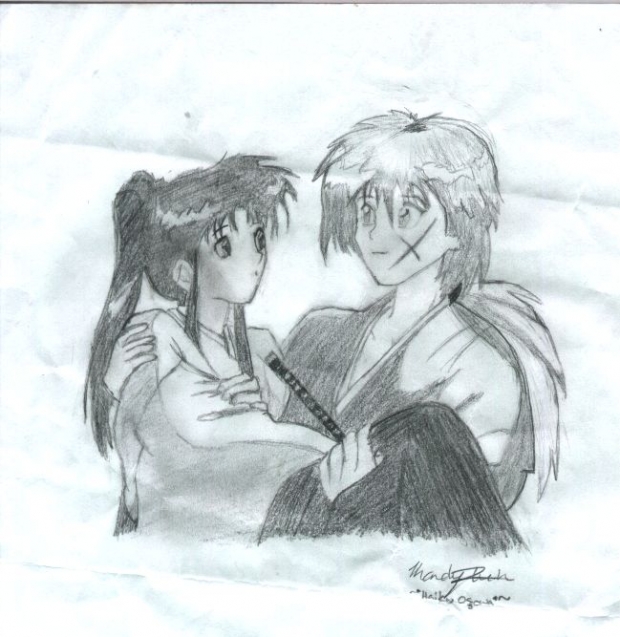 Kenshin Carrying Kaoru