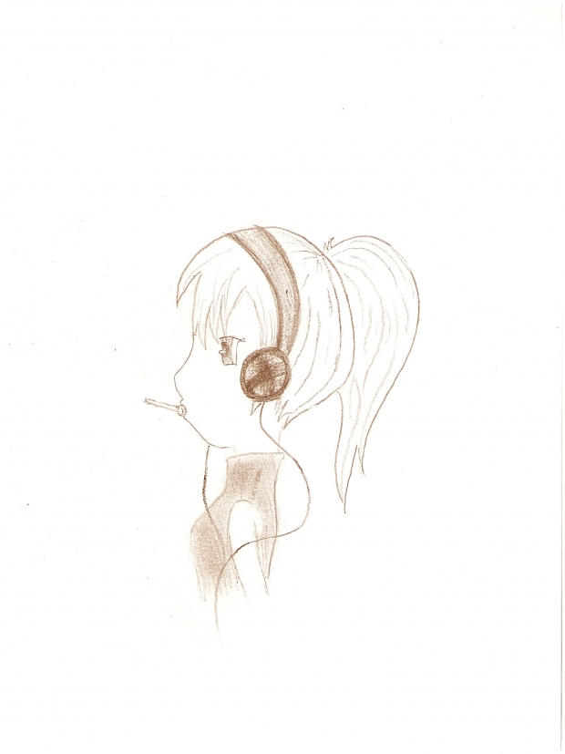girl with music
