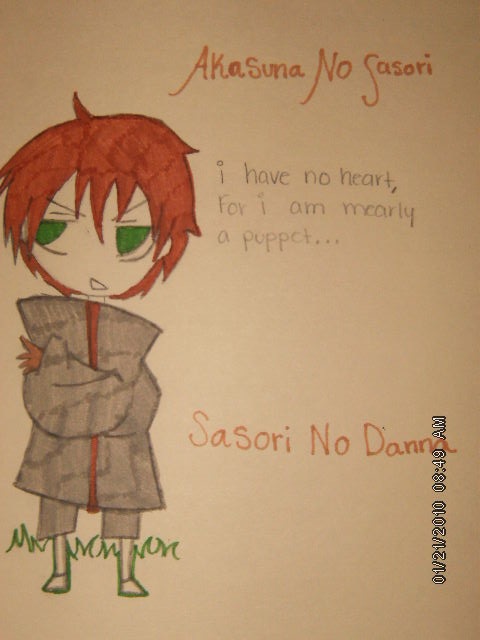 Sasori on my math folder