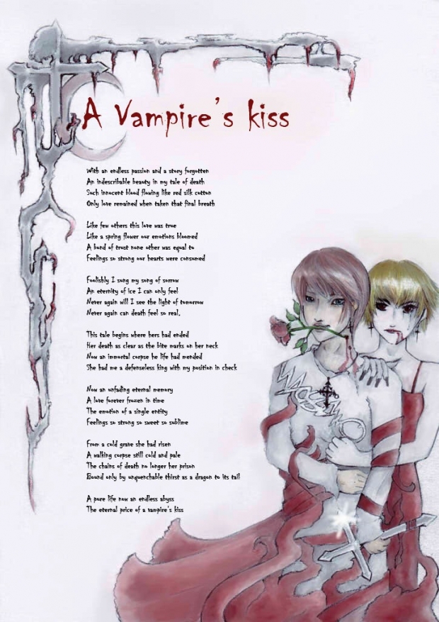 A vampire's kiss