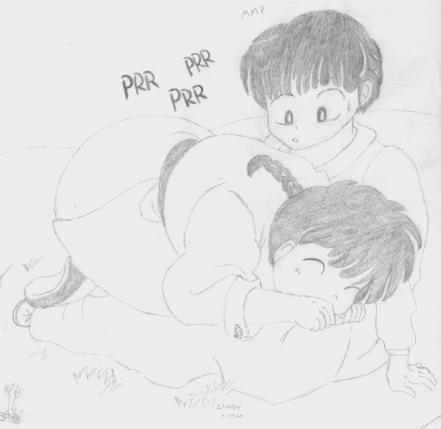 Ranma On Akane's Lap