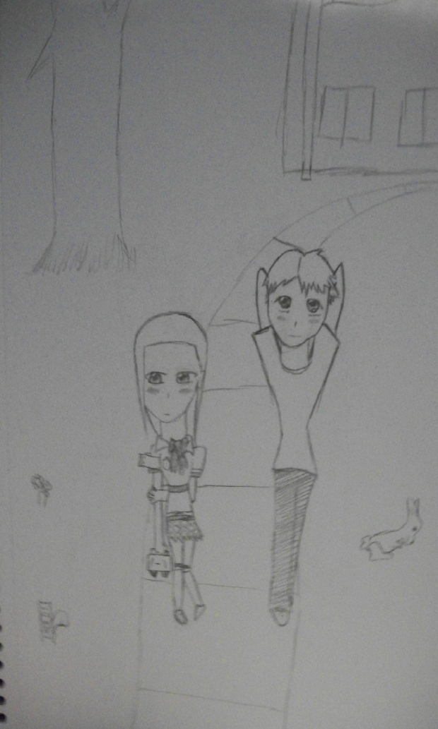 A Walk Home Together From School