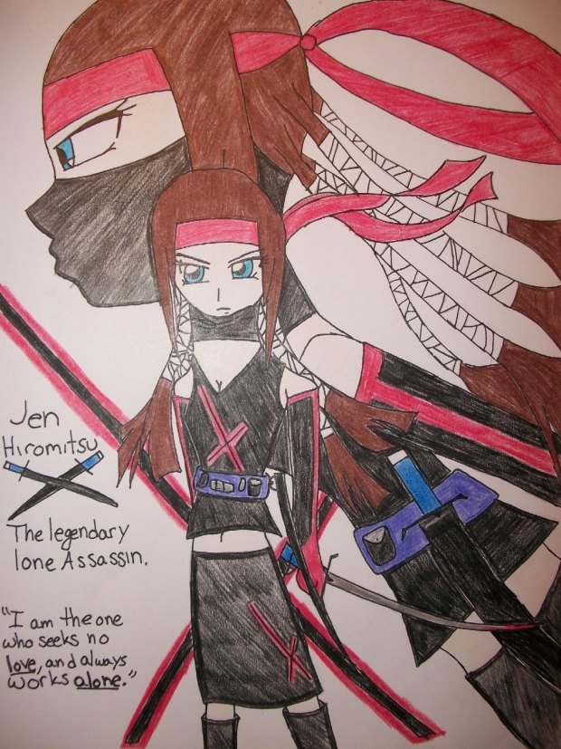 Jen Hiromitsu-The Legendary Lone Assassin (Colored)