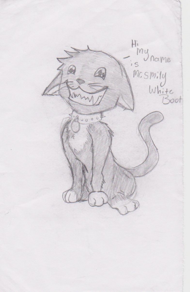 Mr.smiley white boots