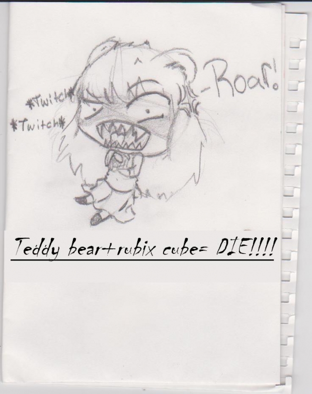 teddy .vs.rubix cube, teddy bear .vs. rubix cube, battle