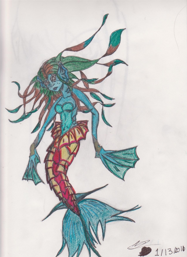 creepy mermaid