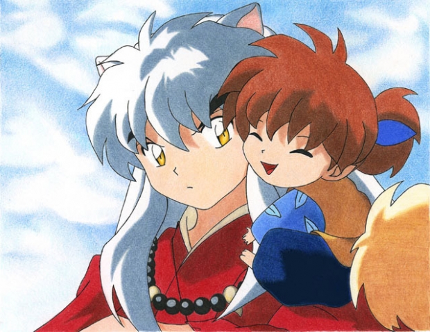Shippou Hugs Inuyasha