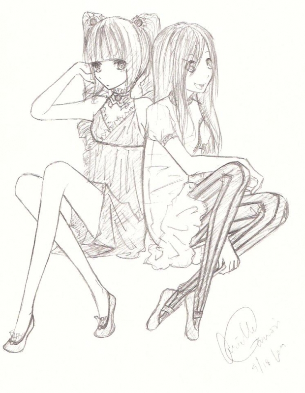 Antoinette and Kitty-chan