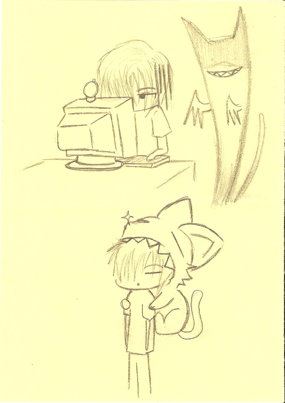 raven and (notty) neko-chan XD