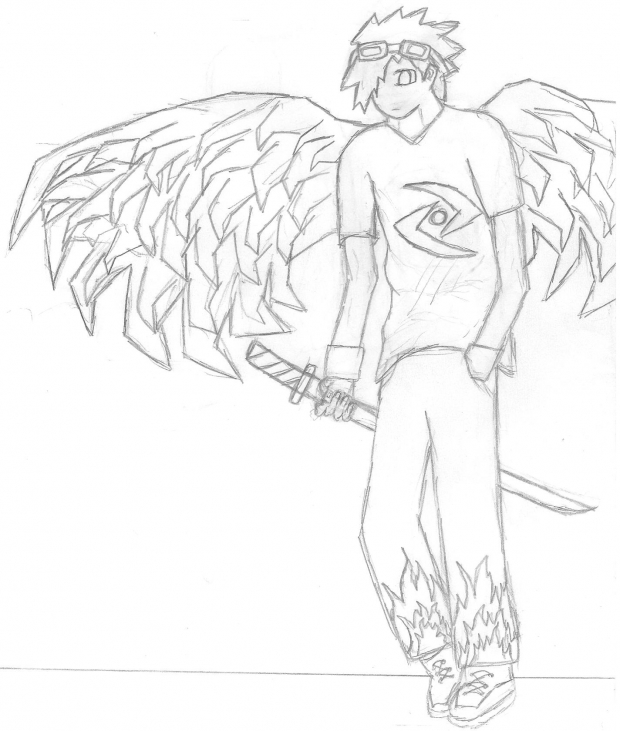 Winged guy with sword ^^