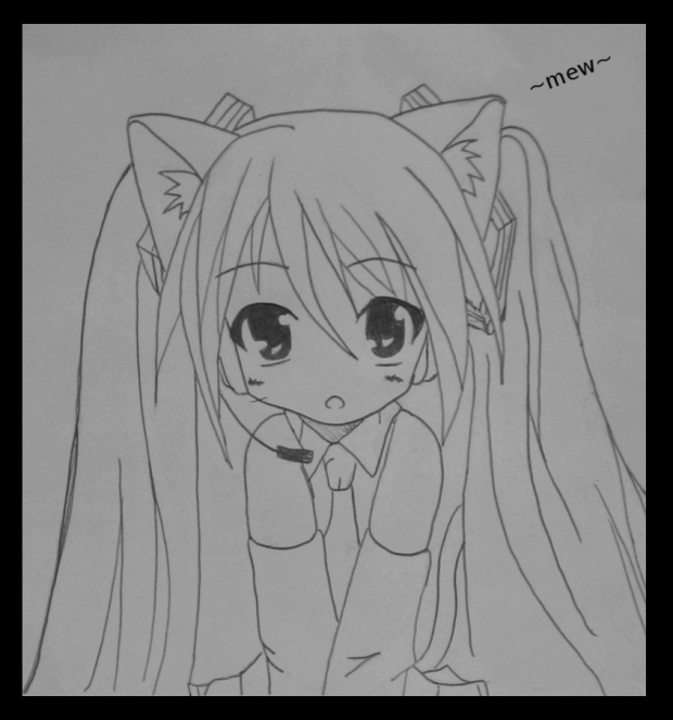 mew? lol art trade for Renerade~