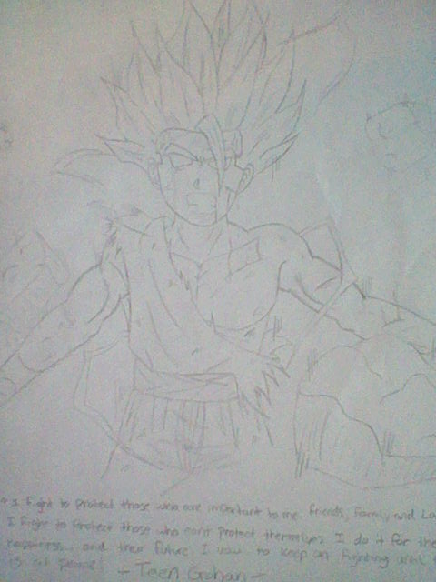 my fanart or teen gohan
