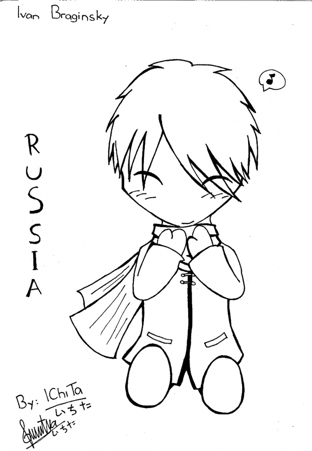 My first Russia drawing~~~