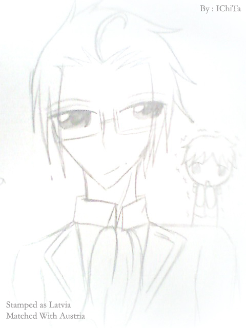 Austria and Chibi Latvia