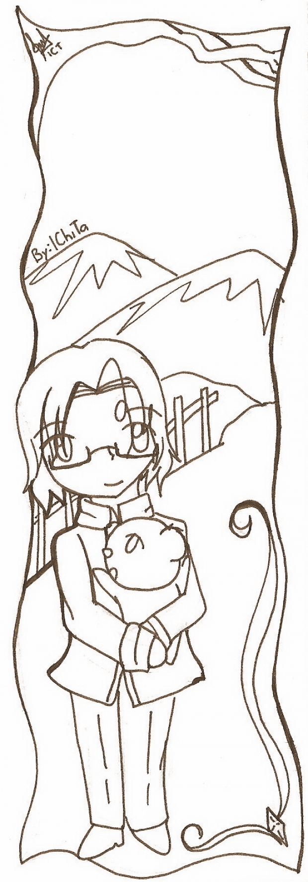 Canada bookmark Lineart