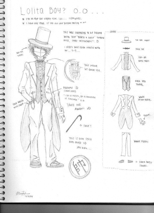 Lolita / Aristocratic: Black & White  for men