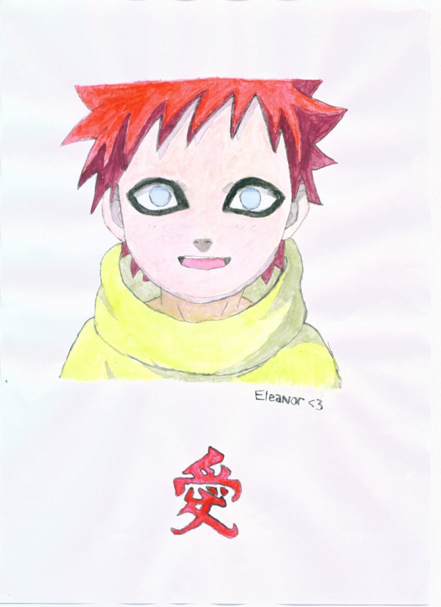 A painting of Gaara