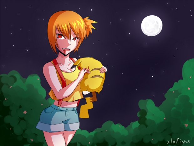 Misty used bite. It's super effective!