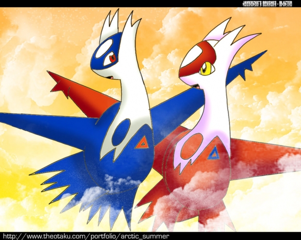 latios and latias~ sunset