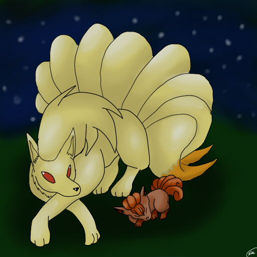 Ninetales and Vulpix