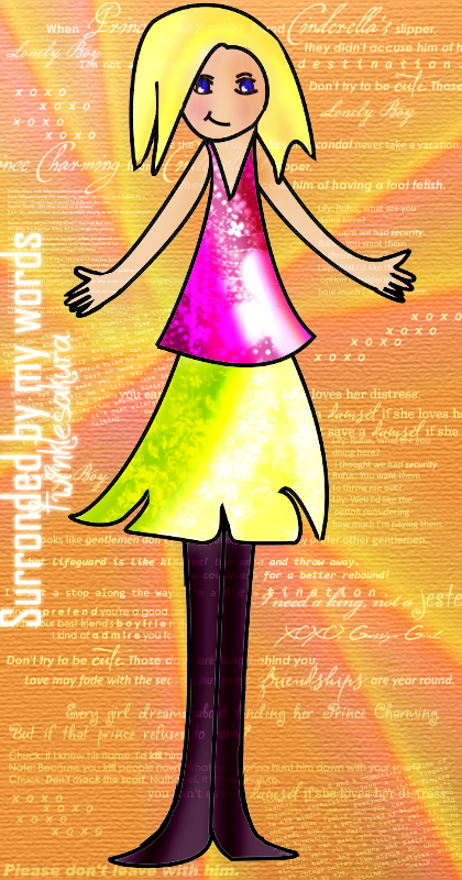 surrounded by my words