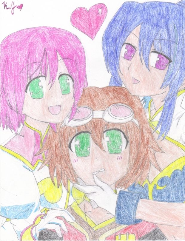 girls of vesperia: estelle,rita,and judith