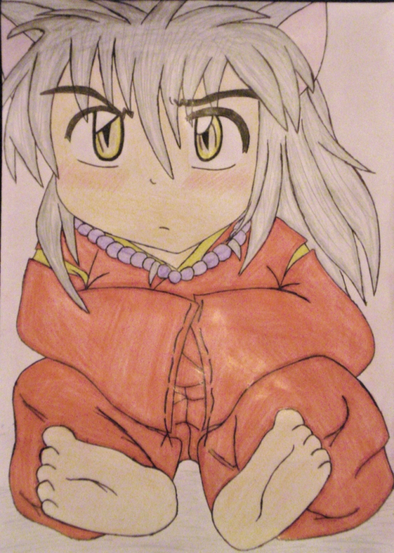 Chibi Inuyasha painting ^^