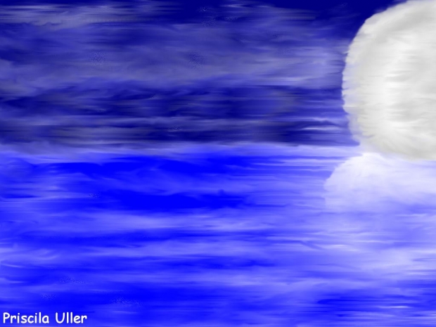 The moon and the sea