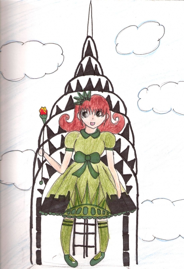 statue of liberty girl