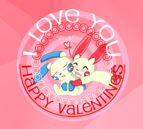 Plusle & Minun Valentine