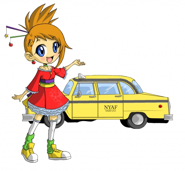Apple-chan and Her Taxi
