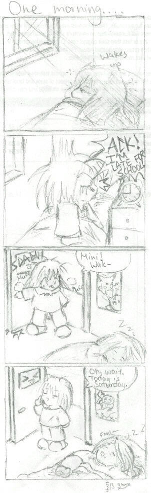 4 Panel Manga: One Morning