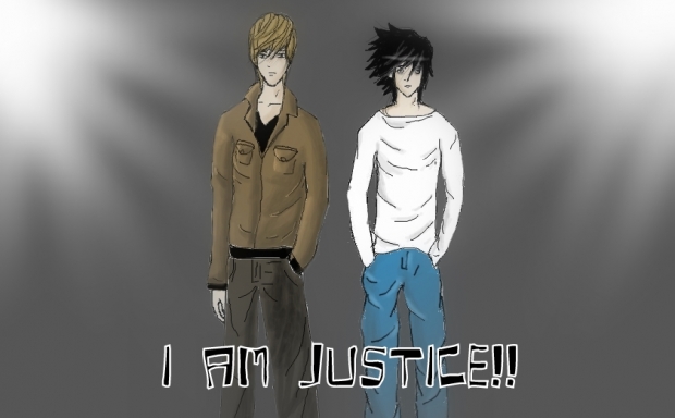 L and Kira  "I am Justice!!"