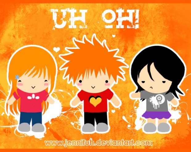 love triangle? ichigo+orihime+rukia :0