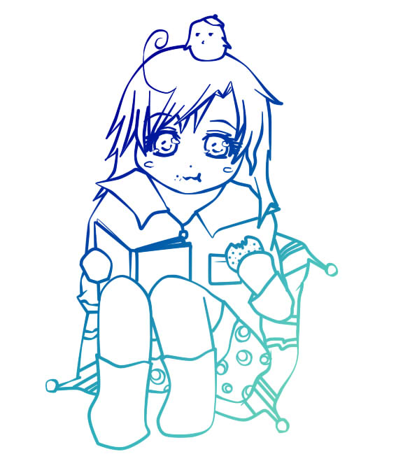 Just Relaxin' : LineArt