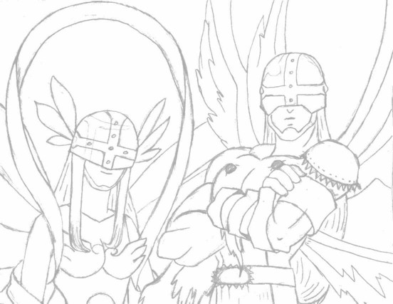 Angewomon and Angemon