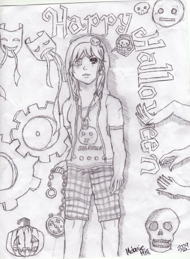 Happy Halloween WIP #1 (lineart)