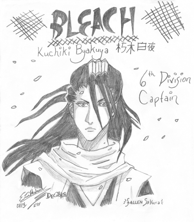 Kuchiki Byakuya - Fallen Sakura