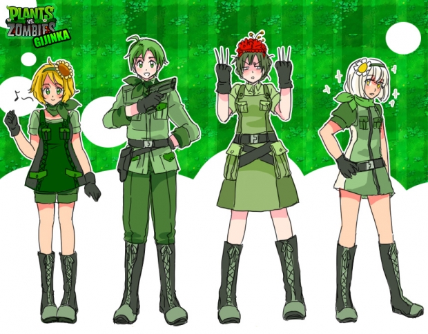 Plants Vs Zombies [Gijinka part I]