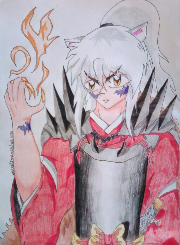 InuYasha in Armor Doodle