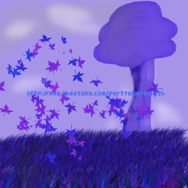 Purple Skies, Blue Trees