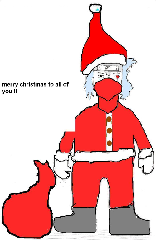 kakashi santa  claus